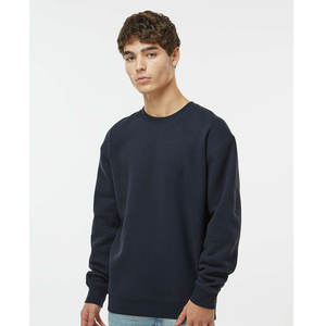 Couleurs unies Sweat à col rond pour hommes Pull en mélange de coton Sweat à capuche en coton à la mode Sweat-shirt de style hivernal - Product Image 1