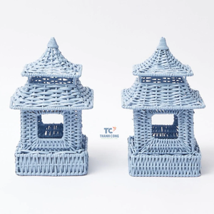 มินิธรรมชาติเป็นมิตรกับสิ่งแวดล้อมหวายโบสถ์โคมไฟสําหรับตกแต่งโบสถ์ขายร้อนทําในเวียดนาม - Product Image 1