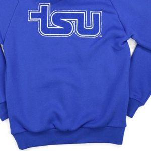 Pour le sweat à capuche de l'université d'État 100% coton bleu tigre avant conception personnalisé HBCU vêtements lavé doublé anti-rétrécissement - Product Image 6