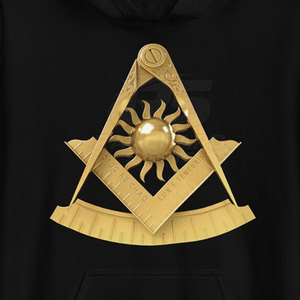 เสื้อฮู้ดดี้ผ้าคอตตอนผสมลายกราฟิกเมสัน ดีไซน์สำหรับผู้ใหญ่ แบบ unisex - Product Image 4