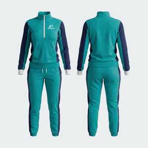 Conjunto Deportivo de Invierno para Mujer, de Primera Calidad, 100% Poliéster, con Capucha, Casual, Estampado, Corte Regular, Ligero, de Dos Piezas, de Secado Rápido - Product Image 2