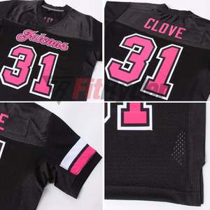Uniforme de football américain unisexe avec logo personnalisé, vêtements de sport avec impression par sublimation, manches courtes, été - Product Image 3