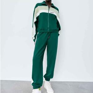 Conjunto Deportivo de Alta Calidad para Mujer, Transpirable, de Algodón, Económico, de Dos Piezas, Informal, con Chaqueta con Cremallera y Pantalones Deportivos - Product Image 6