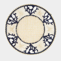 Assiettes de chargeur en rotin naturel de vente chaude personnaliser les tailles variété de couleurs napperon en rotin fait à la main pour décor de table HNH artisanat