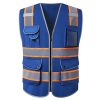 Gilet de sécurité haute visibilité pour la construction, certifié Oeko-Tex, avec détection des aiguilles, en polyester thermocollé sans couture, vêtement de travail