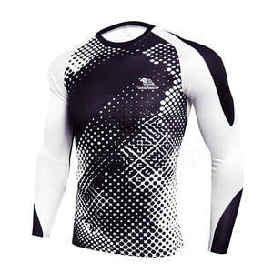 2025 último diseño hombres Rash Guard Color personalizado hombres manga larga Rash Guard para ropa deportiva - Product Image 1
