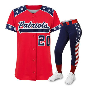 Nouveau Top qualité 2024 sublimé Softball uniforme femmes Softball maillot avec pantalon personnalisé équipe Fastpitch Softball uniformes - Product Image 6
