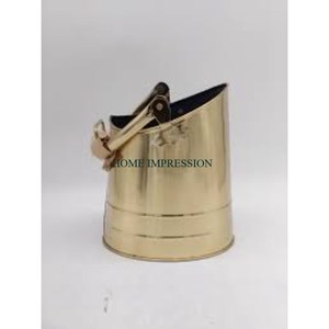 Seau à charbon enduit de poudre blanche de taille personnalisée de la plus haute qualité à vendre seau à charbon artisanal de forme ronde de conception standard - Product Image 2