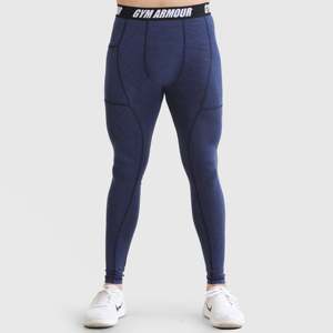 Pantalon de compression marine MLNG pour le fitness avec technologie Armour - Product Image 1