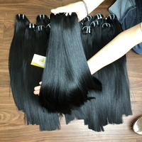 Cheveux humains vierges russes de haute qualité, âgés de 1 à 3 ans, non traités, couleur personnalisée, teintés, décolorés, injection, bande adhésive, double trame