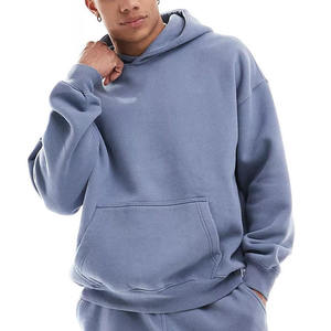 Sweat à capuche surdimensionné en polaire polyester/coton imprimé personnalisé - Léger, chaud, sensation luxueuse, prêt pour l'hiver - Product Image 1