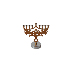 Colored Menorah <b>Candle</b> <b>Holder</b> With Base Polished Finishing Metal <b>Candle</b> Stand Home <b>Dinner</b> and Wedding Decor Candlestick <b>Holders</b> - Product Image 6