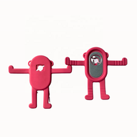 Support de téléphone en silicone Kimkai - Durable et étanche, portable, anti-fuite, utilisation sur bureau, chargeur inclus