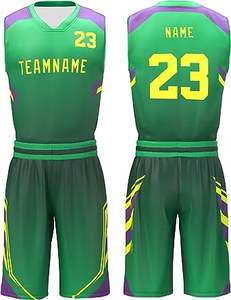 Conjunto de Uniforme de Entrenamiento de Baloncesto Personalizable, Secado Rápido, Transpirable, Antibacterial, Protección UV, Chaleco sin Mangas 100% Poliéster - Product Image 5