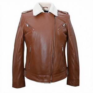 Vente Flash : Nouvelle Collection 2025 – Blouson en Cuir et Fourrure Tendance pour Femme, Veste Élégante en Cuir Véritable - Product Image 1