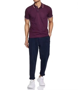 Venta caliente algodón/poliéster personalizado hombres polos transpirable manga corta Polo cuello polo camisetas para hombres - Product Image 3