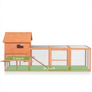 145cm büyük ahşap kanatlı kafes kalem tavuk <span class=keywords><strong>Coop</strong></span> & tavşan kafesi için bahçe ve köy küçük hayvanlar için iç tavuk evi uzay - Product Image 3