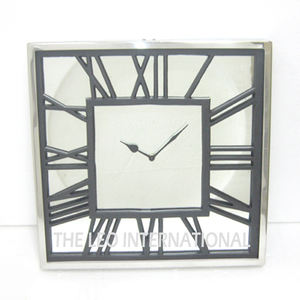 Horloge murale en métal élégante, art décoratif en acier, découpe au laser, décoration de salon, cadeaux pour la maison, horloge murale - Product Image 6