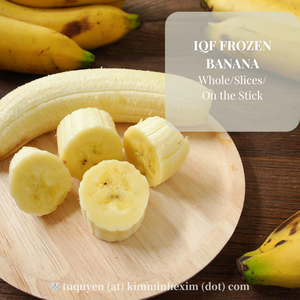 Vente en gros de bananes congelées IQF de qualité d'exportation naturelles et douces propres Fourniture en vrac de fruits congelés transformés IQF - Product Image 3