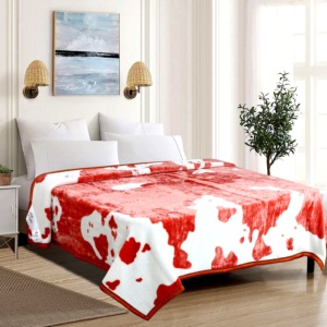 Vente en gros de couvertures Raschel en vison 100% polyester à 2 plis Couvre-lit double de style coréen pour l'Inde Créations de confort élégantes - Product Image 6