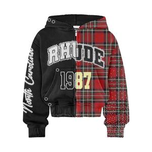 Sudadera con capucha de invierno de lana de algodón 100% de talla grande para hombre, nuevo diseño, estampado 3D, bordado, sólido, precio barato, Sudadera con capucha, talla XS - Product Image 2