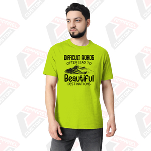 T-shirt confortable ultra doux essentiel pour hommes pour l'été Appliques écologiques Décoration Denim Batik Velours côtelé Options de tissu - Product Image 3