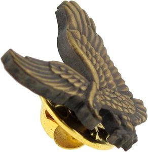 Broches d'épaule vintage en bronze antique, motif aigle, badges métalliques patriotiques, oiseau de la liberté, vente en gros, broche rétro en forme d'aigle en vol pour veste et chapeau - Product Image 2
