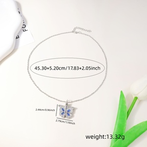 Collier avec <span class=keywords><strong>pendentif</strong></span> en forme de cœur de papillon, <span class=keywords><strong>porte</strong></span>-micro-<span class=keywords><strong>photo</strong></span>, chaîne réglable, bijoux tendance pour femmes - Product Image 5