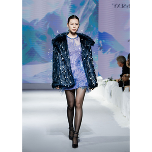 ENZO & LEO Ice Melt Coat Elegante abrigo de moda de piel sintética Premium Look elegante de la marca local Vietnam - Product Image 3