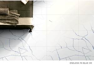 Endless Blue Vitrified 600X1200 DR Tallado Acabado mate Gran formato Piso de pared Azulejo de porcelana Superficie 3D tallada - Product Image 2