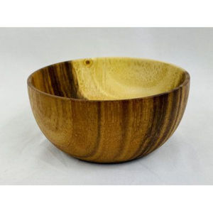 Fancy Design Round Shape Wooden Serving <b>Bowl</b> Made Of Natural Wood <b>Bowl</b> With <b>Enamel</b> Printed For Kitchen Organizer In Best Price - Product Image 5