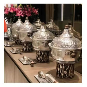 Nouvel arrivage de plats de service de cuisine design élégant chauffe-plats en acier inoxydable vintage chauffe-plats par Indian Metal World - Product Image 2