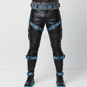 ชุดแข่งรถมอเตอร์ไซค์หนังแท้ พร้อมหัวเข็มขัด สำหรับผู้ชาย ทนทาน วัสดุพรีเมียม ปรับขนาดได้ ระบายอากาศได้ดี - Product Image 3