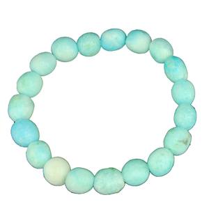 <b>Bracelet</b> Indian <b>Blue</b> Aragonite Tumbled <b>Crystal</b> <b>Bracelet</b> Natural Gemstone Jewelry Men and Women Gift Energy Meditation Bangles - Product Image 3