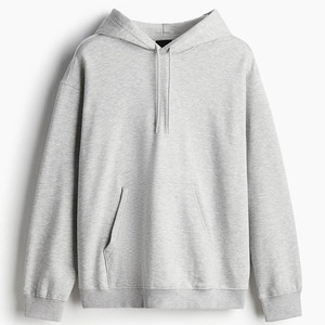 เสื้อฮู้ดแบบสวมหัวสีเทาสำหรับผู้ชายปรับได้มีฮู้ดผ้าฝ้ายผสมแห้งเร็วดีไซน์ล่าสุด - Product Image 6