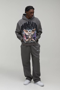 Conjuntos de Ropa Deportiva de Dos Piezas con Logotipo Personalizado de Alta Calidad, Sudadera con Capucha de Color Sólido, Conjuntos de Sudadera para Hombre - Product Image 4