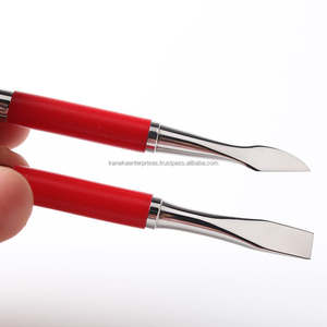 Empujador de Cutículas Profesional de Acero Inoxidable de Doble Extremo Reutilizable, Removedor de Piel Muerta, para Manicura y Pedicura, Limpieza de Uñas, Rojo - Product Image 6