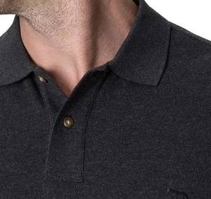 Chemise pour homme Clearwater en granit élégant, 100% coton, tissu tricoté respirant, motif uni, teinture unie, manches courtes, décontractée - Product Image 2