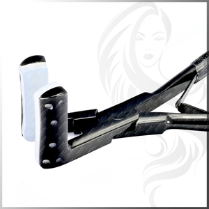 Pinzas Profesionales Negras para Extensiones de Cabello con Cinta Adhesiva, Herramientas para Presionar la Cinta, Pinzas para Extensiones de Cabello con Mango Antideslizante para Salón - Product Image 1