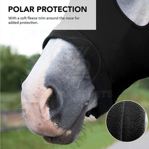 Capuche de cheval en nylon de haute qualité à couverture complète avec trous d'oreille confort supplémentaire pour le toilettage et la propreté - Product Image 3