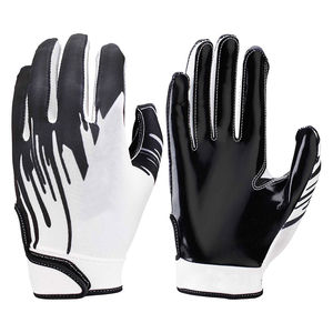 Gants de réception de football américain personnalisés professionnels Gants de football de préhension en silicone à paume pleine Service OEM avec fonction collante - Product Image 4