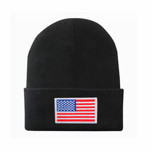 Qualité supérieure Logo brodé personnalisé 100% coton acrylique vente en gros hiver tricot bonnets-casquette unisexe adulte tricoté bonnet - Product Image 2