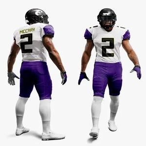 Uniformes de football américain pour jeunes de haute qualité Tackle Twill Vêtements de football colorés Grande taille Équipement de sport haute visibilité - Product Image 2