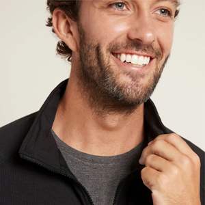 Men's Ultra-Soft <b>Fleece</b> Zip <b>Sweatshirt</b> Winter Essential Warm Cozy Thermal <b>Lined</b> Full-Zip Embroidered Pockets Perfect Cozy - Product Image 3