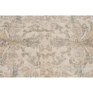 Tapis vintage, grand tapis de 6,3 x 10,9 pieds, tapis en laine gris et blanc - Product Image 5