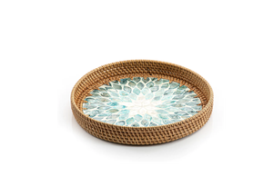 Nouveau Look Plateau de service en rotin de qualité supérieure écologique Forme ronde Grande taille Serveur en jute Vaisselle Plateau de service alimentaire de mariage - Product Image 4