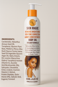 Aceite Corporal Elixir de Zanahoria Dorada, Iluminador Intensivo, Corrección del Tono y Hidratación Completa (Fórmula Vegana) 500ml - Product Image 4