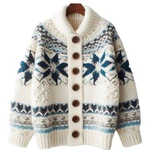 Chaqueta Bomber de Lana Merino de Alta Gama para Invierno, Estilo Himalaya, con Cuello Alto, Calefactable, Transpirable, Resistente al Viento, Ecológica y Vintage - Product Image 1