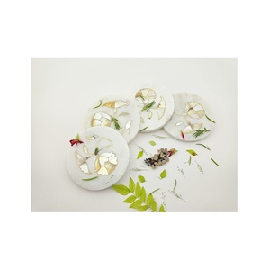 European Style <b>Marble</b> <b>Coaster</b> Unique Designer Modern Luxury White Color for Camping Wholesale - Product Image 4