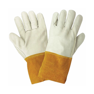 2025 nuevos guantes de soldadura de cuero resistentes personalizados para hombres seguridad Industrial con palma transpirable para uso diario Nuevo diseño de pistola - Product Image 1